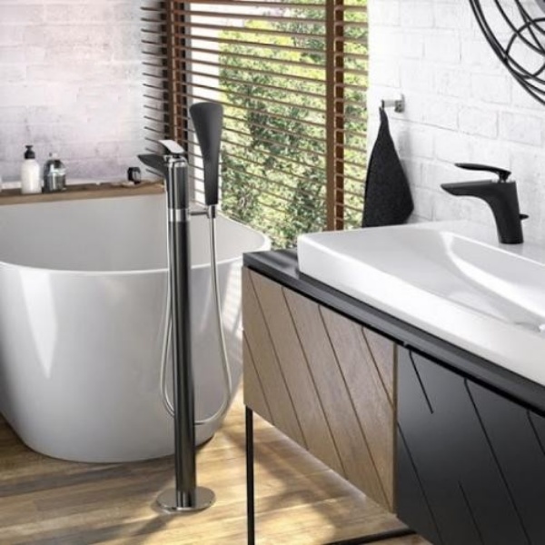 Змішувач підлоговий для ванни Balance (525908775) чорний, Kludi - Зображення 1828447-0db5f.jpg