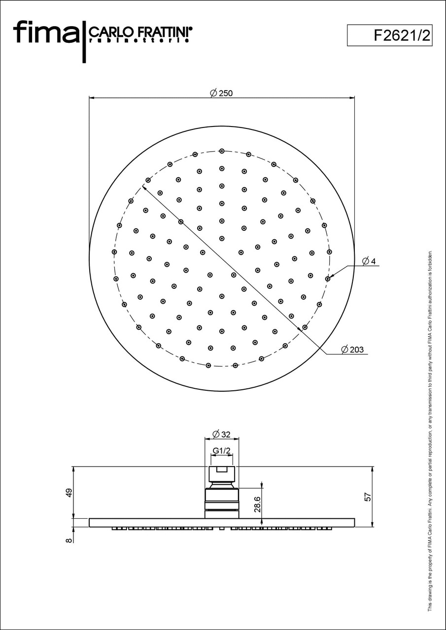 Верхній душ Wellness Black matt (F2621-2NS), Fima - Зображення 1829450-0b8b2.jpg