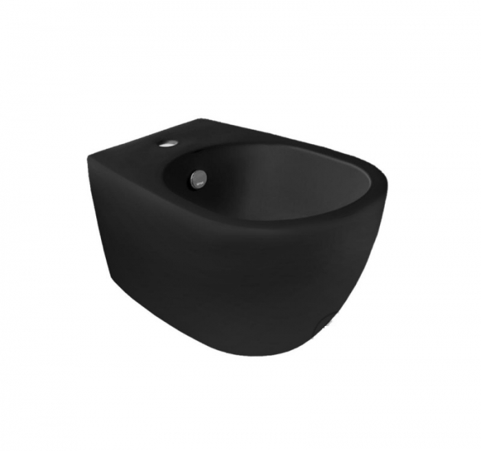 Біде підвісне Vignoni VI19 F85 (VI19-F85 NM) Вlack matte, SIMAS - Зображення