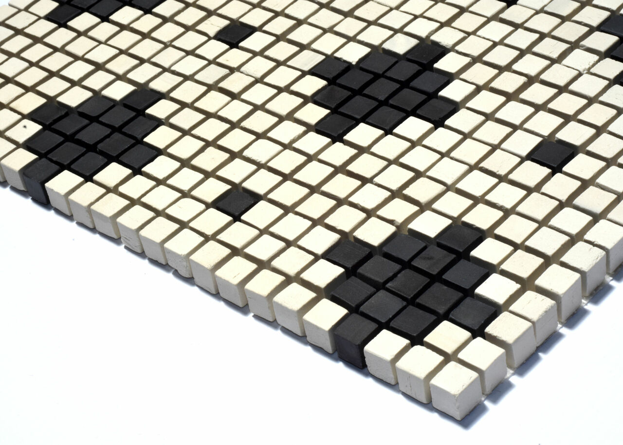 Мозаїка МІ7 К060600 Eleganza Nero-Salino 288х288х10 Котто Кераміка - Зображення