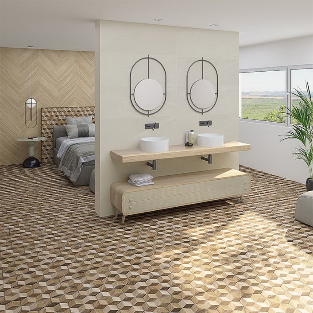 Плитка керамогранітна Hexagono Freret Multicolor 230x266x9 Vives - Зображення 1834998-adbcf.jpg