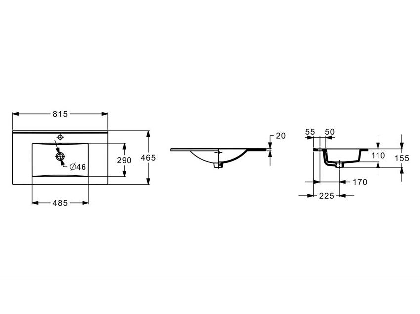 Умивальник Hebe 815х465,2 A3272A4000 Roca - Зображення 183594817-3c65e.jpg