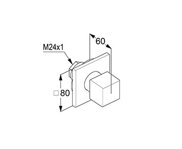 Переключатель на 3 положения Decus 54846N075 brushed gold Kludi - Зображення 183808600-08ced.jpg