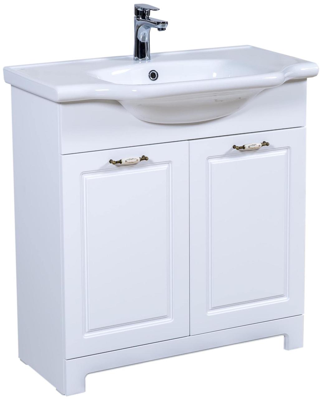 Шафка з умивальником Класік 2019 New Klasik 80, Аква Родос - Зображення