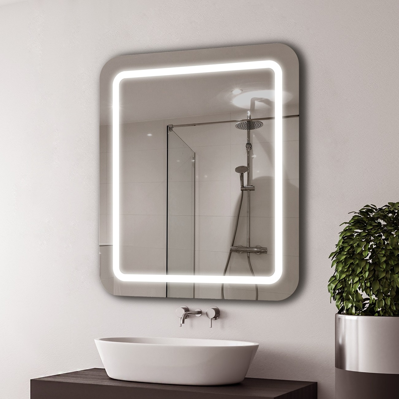 Дзеркало Loretta 600x800 LED + options Juergen Mirror - Зображення