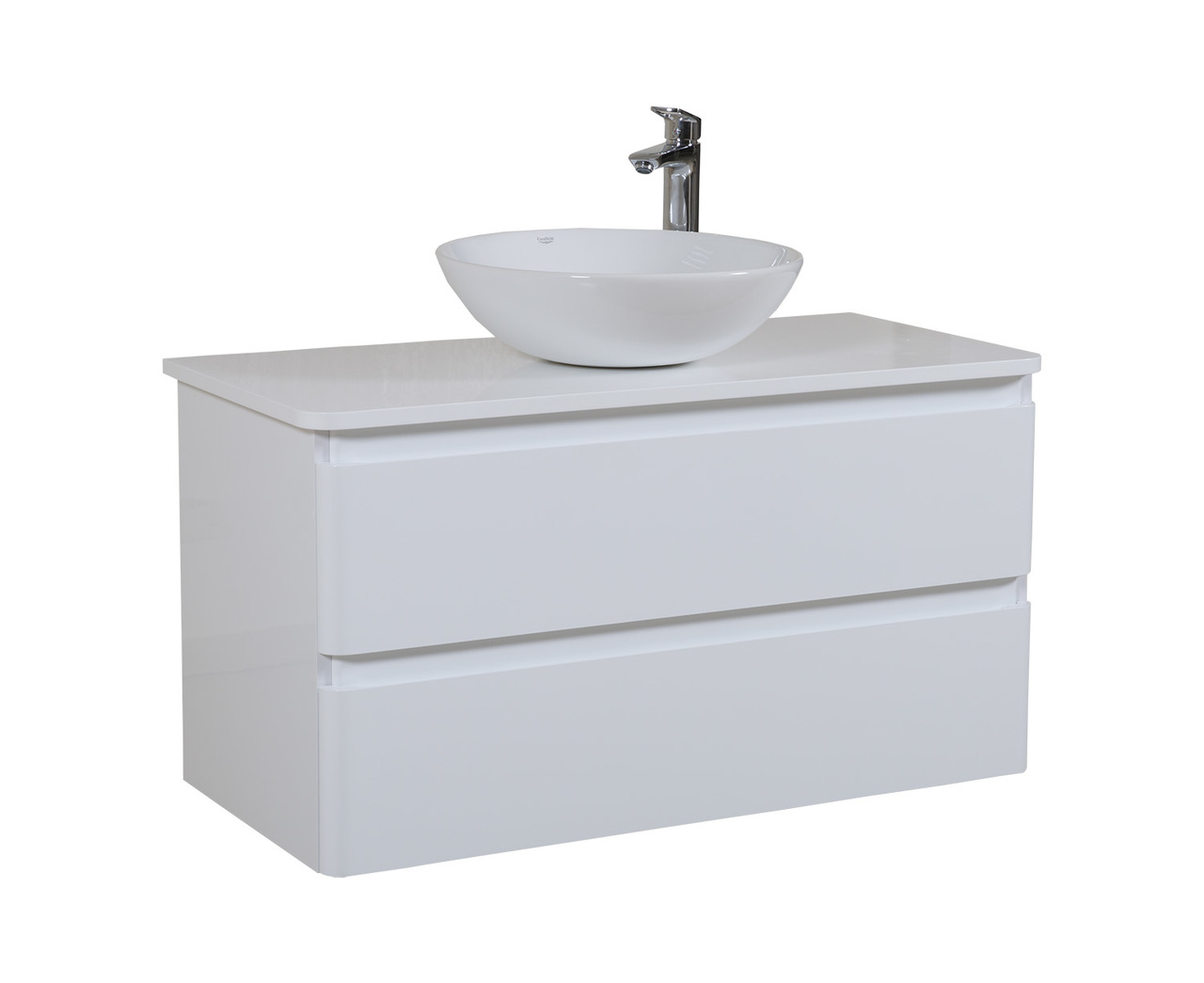 Шафка під умивальник зі стільницею підвісна Акцент 100, Аква Родос - Зображення 1842320-be033.jpg