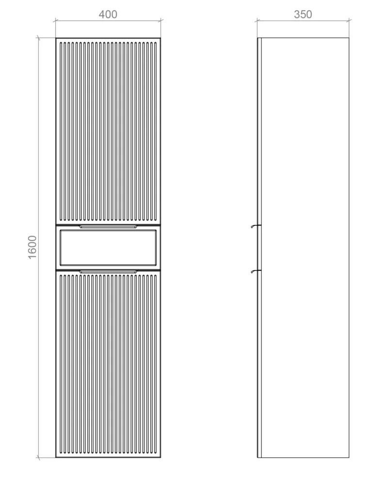 Пенал подвесной левый Адель 40 черный Mirater - Зображення 184596336-a0b88.jpg