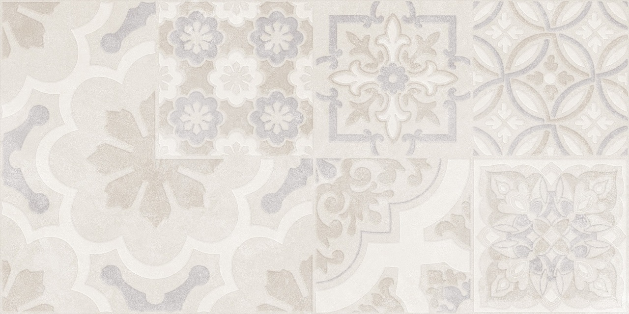 Плитка настенная Doha бежевый пэчворк №1 300x600x9 Golden Tile - Зображення