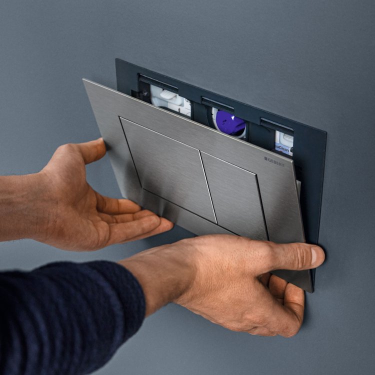 Кнопка зливу Sigma 40 Square 115.629.FW.1 Нержавіюча сталь matt Geberit - Зображення 184883320-a32c4.jpeg