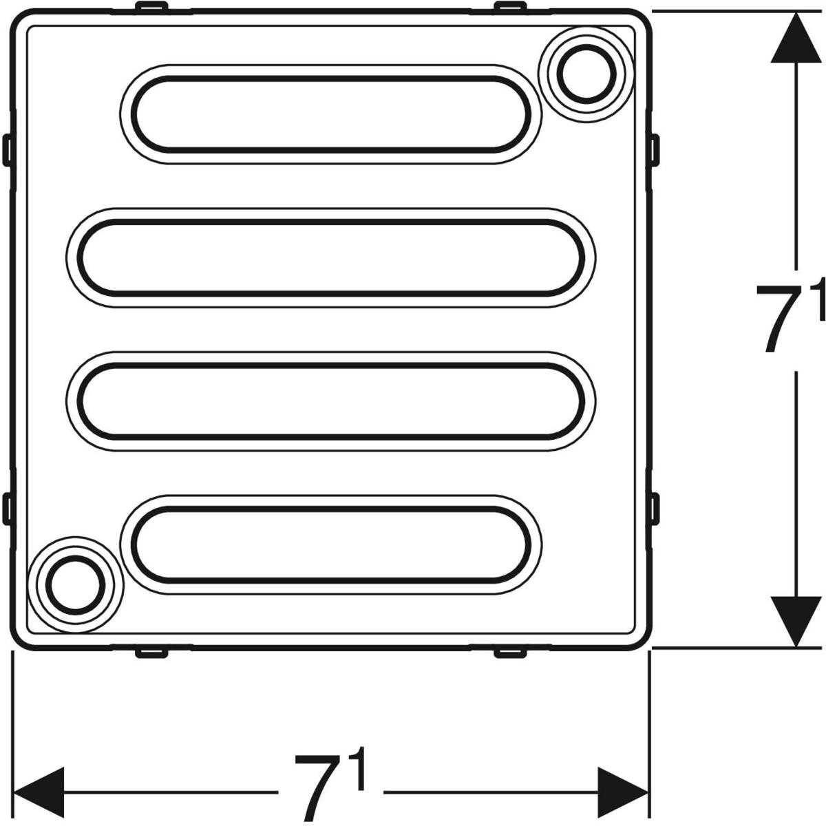 Решітка для душового трапа 154.310.00.1 Geberit - Зображення 1850253-032ae.jpg