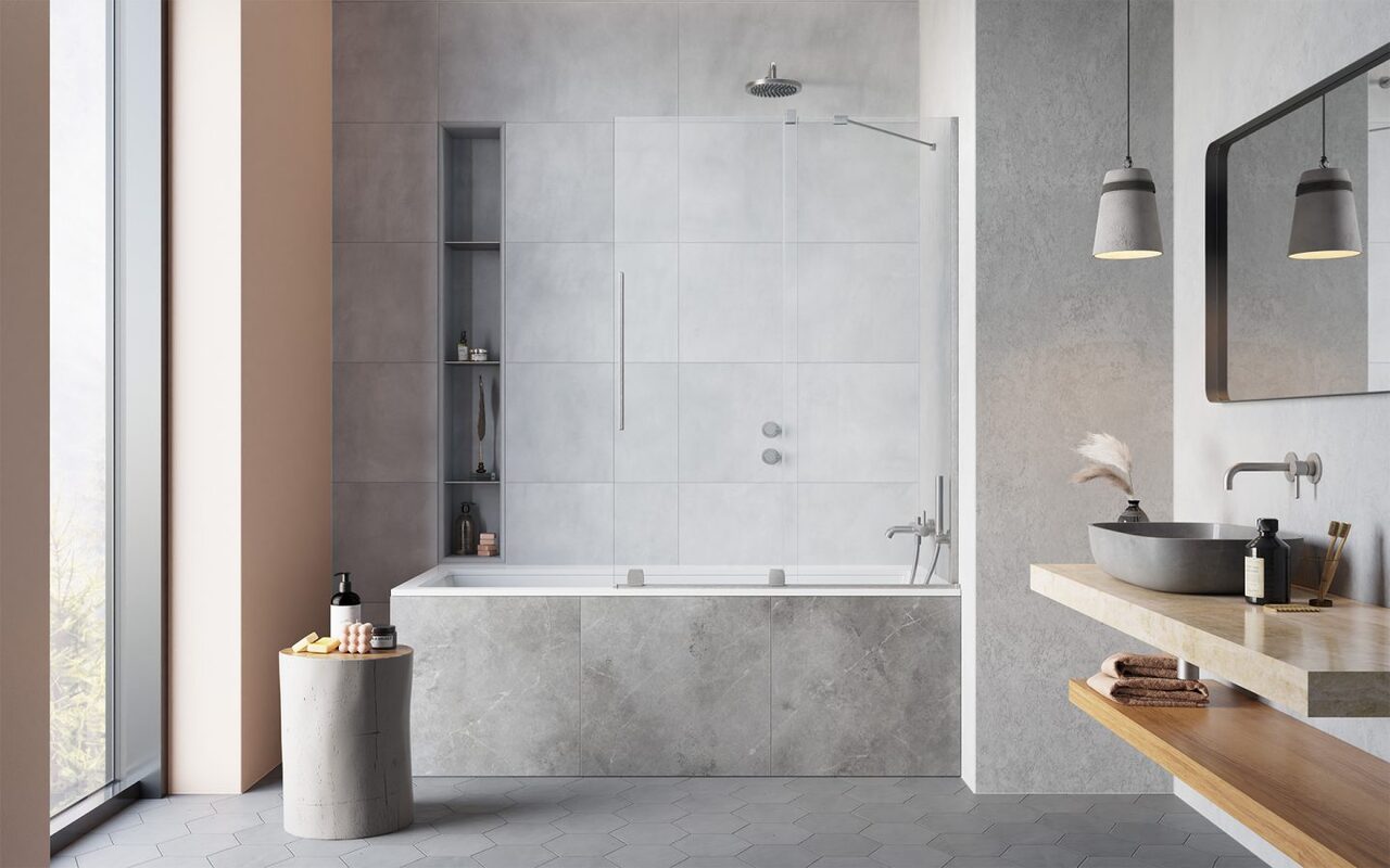 Шторка для ванни Furo Brushed Nickel PND II 1000 R RADAWAY - Зображення 185063139-dce20.jpg