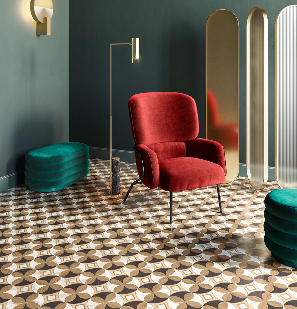 Плитка керамогранітна CSAIEL0120 Intarsi Elite 01 200x200x10 Sant'agostino - Зображення 1850745-989aa.jpg