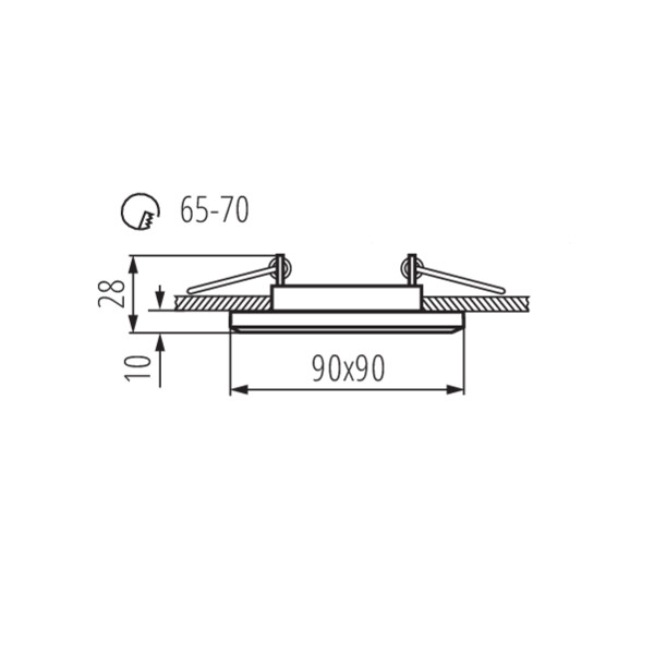 Точковий світильник MORTA CT-DSL50-SR (18512), Kanlux - Зображення 18512--.jpg