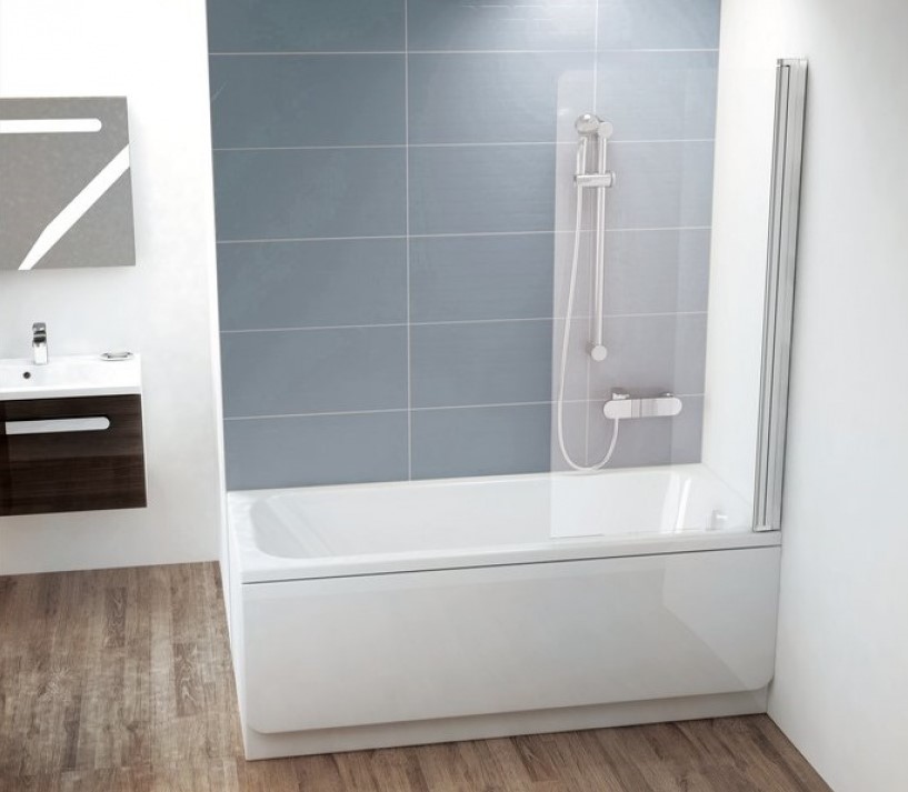 Шторка для ванны одноэлементная CVS1-80 R Transparent, (7QR40100Z1) RAVAK - Зображення 1853292-18818.jpg