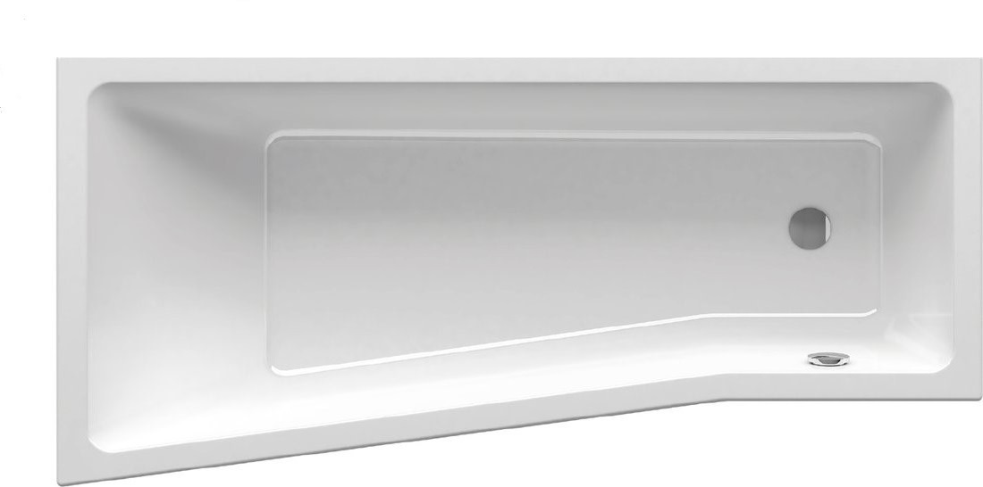Ванна асиметрична права BEHAPPY II 170x75 R, RAVAK - Зображення
