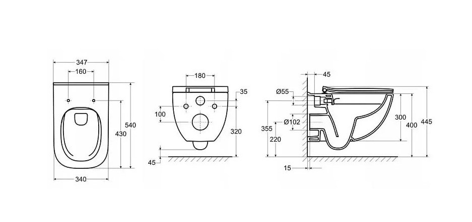 Комплект Інсталяція Duplo Nova WC + Унітаз підвісний з кришкою Alegra Rimless A890020020+A34H139000 Roca - Зображення 185386329-3b2b2.jpg