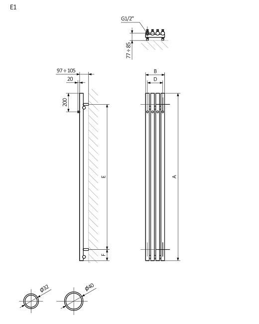 Рушникосушка Rolo Hanger E 1600x95 Ral Metal WLROW160009KRAWE1ORXMX0 Terma - Зображення 185386475-b0bb1.jpg