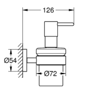 Дозатор для рідкого мила Essentials (40448001), Grohe - Зображення 185640-02d3b.jpg