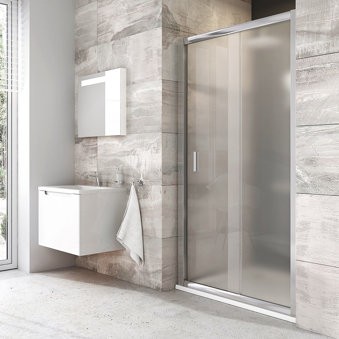 Душові двері двохелементні BLDP2-100 Grape, (0PVA0C00ZG) RAVAK - Зображення 1857794-4f1b1.jpg