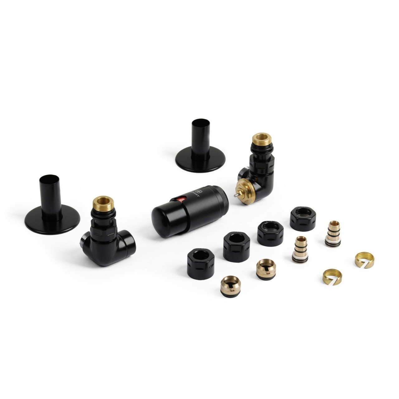 Набір вентилів трьохосьовий термостатичний правий чорний мат Vision All in One Terma - Зображення 1859010-bbe38.jpg