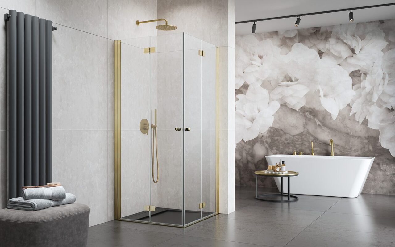 Душові двері Nes Brushed Gold KDD-B 900Lx2000 RADAWAY - Зображення 185933515-d53ae.jpg