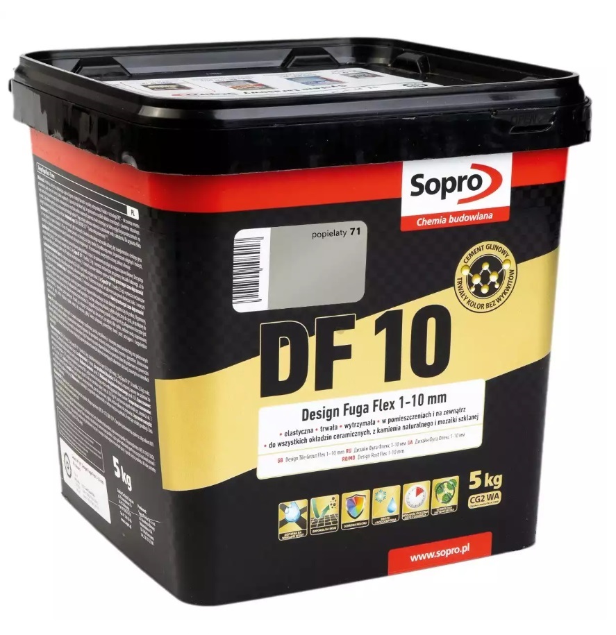 Затирка для швів Sopro DF 10 1081 попелястий №71 (5 кг) - Зображення 185936411-12b04.jpg