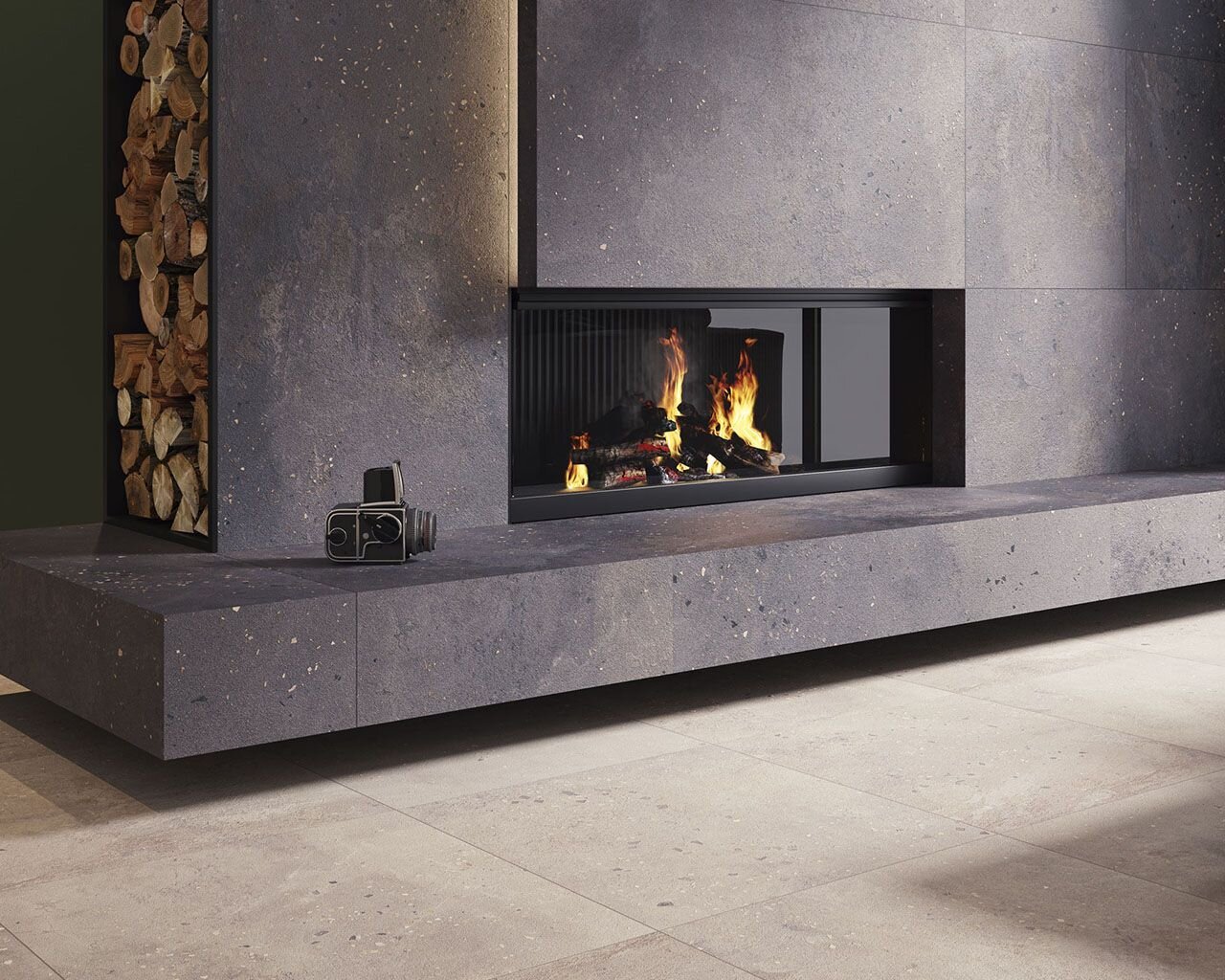 Плитка керамогранітна Desertdust Grafit RECT STR 598x1198x10 Paradyz - Зображення 1859608-d5d7b.jpg