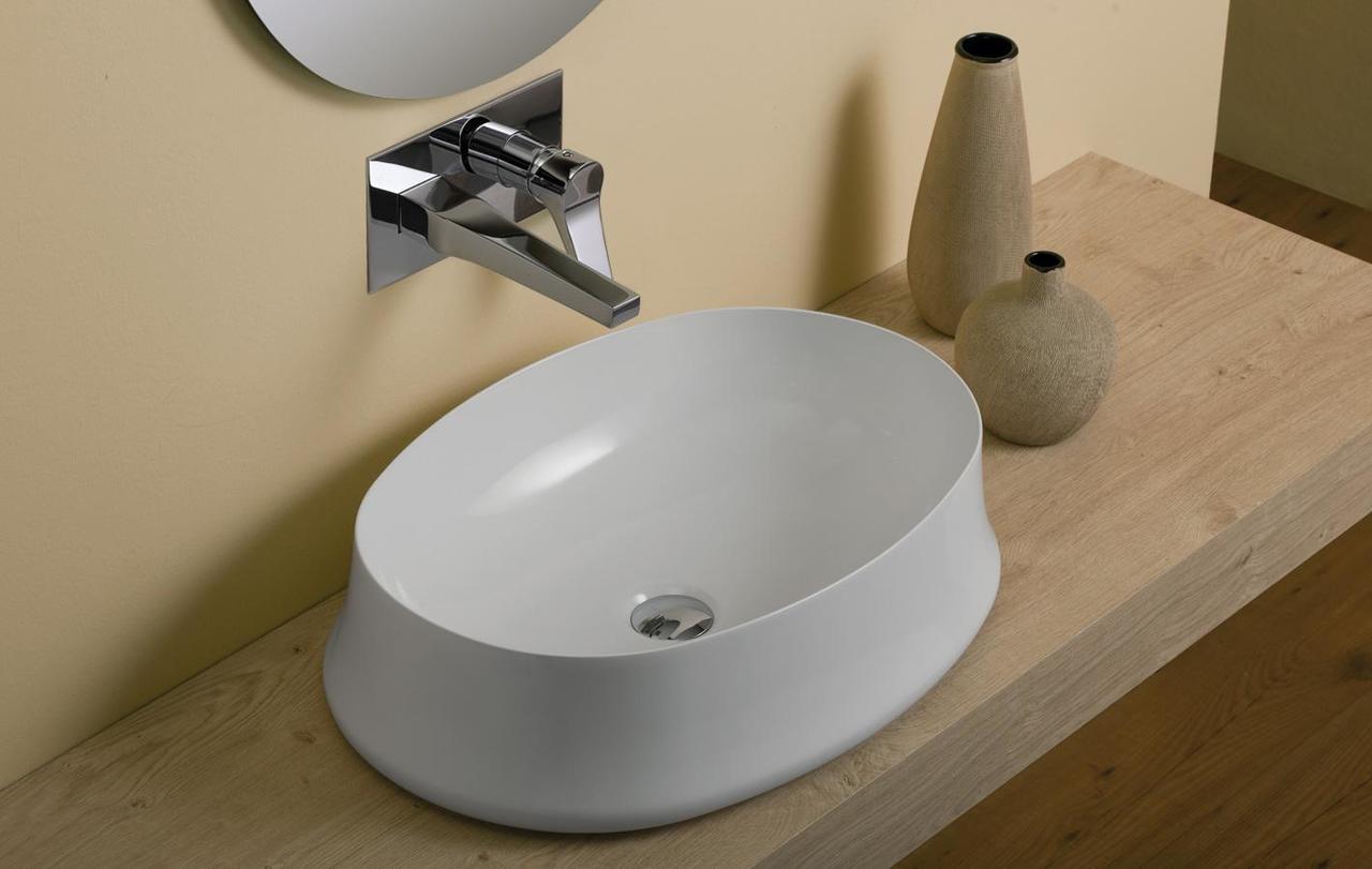 Умивальник SH 04 Sharp (SH04) Glossy white SIMAS - Зображення 186089-01b9a.jpg