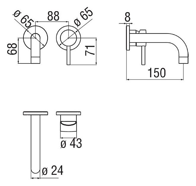 Змішувач для умивальника Live (LV00199CR), Nobili - Зображення 1861206-eb194.jpg