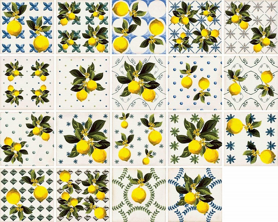 Декор CSAGIMXL20 Vita Giardino Bianco Mix Luc 200x200x10 Sant'agostino - Зображення 1861545-0364b.jpg