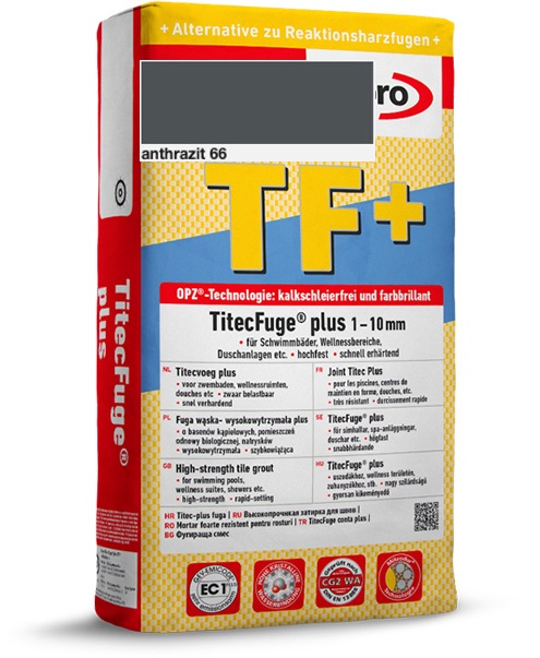 Затирка для швов Sopro TF+ 593 антрацит №66 (15 кг) - Зображення