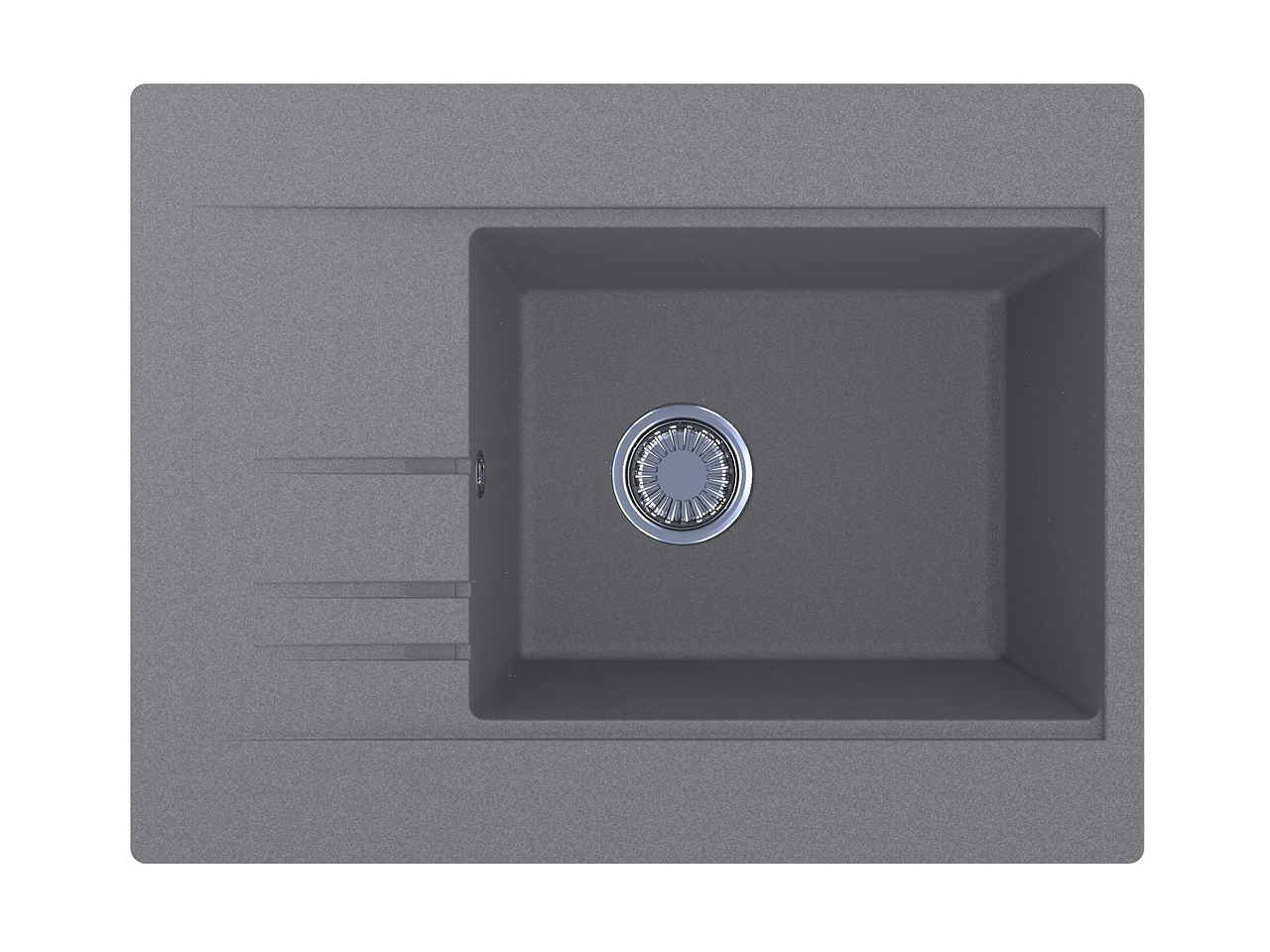 Кухонна мийка BODRUM 650 Grey, MIRAGGIO - Зображення
