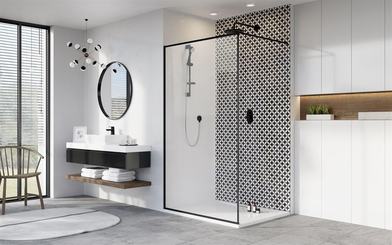 Душова стінка Modo X Black II 70 Frame RADAWAY - Зображення 1863701-be805.jpg