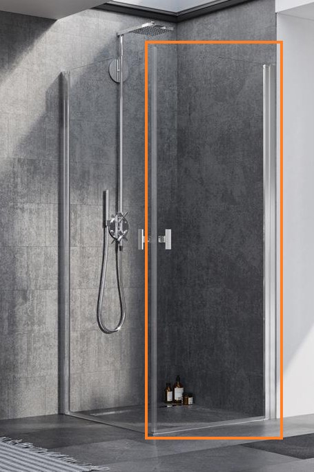 Душова кабіна (половина) Nes 8 KDD I 100 права RADAWAY - Зображення