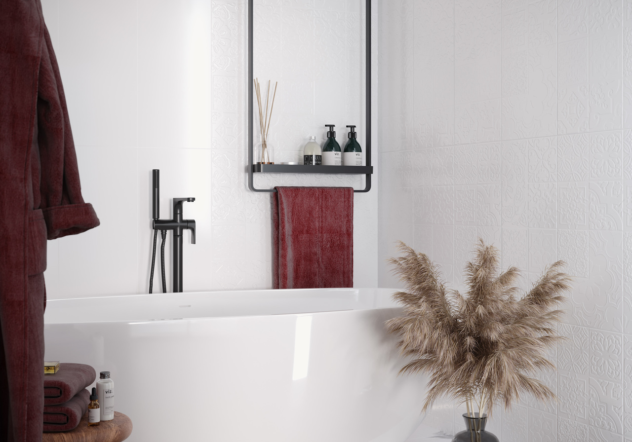 Плитка стінова Tutto Bianco білий сатин 300x600x9 Golden Tile - Зображення 1866637-5776f.jpg