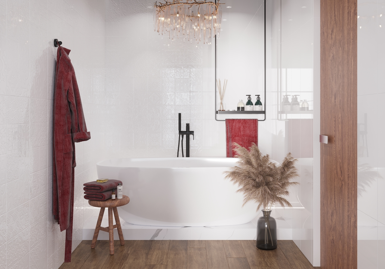 Плитка стінова Tutto Bianco білий сатин 300x600x9 Golden Tile - Зображення 1866637-8b005.jpg