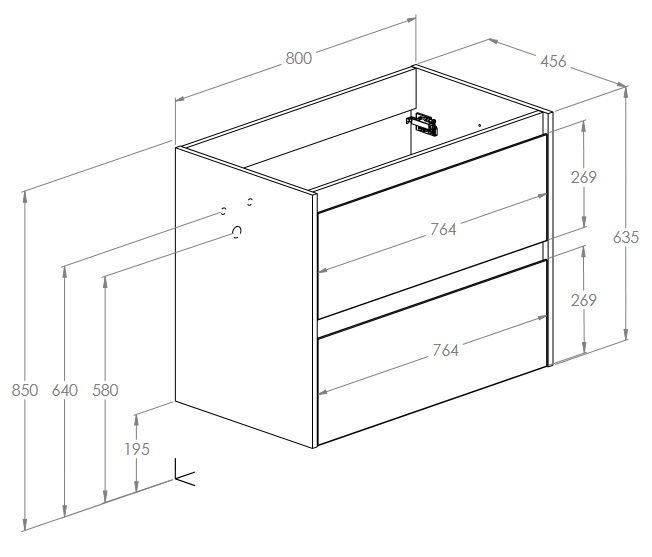 Шафка з умивальником Claudia 800 White matt A857795529+A3272A4000 Roca - Зображення 186727738-9286f.jpg