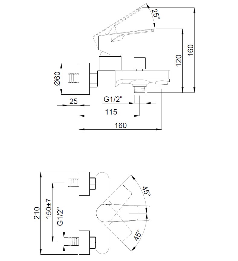 Змішувач для ванни Azure (156805006) білий-хром, Adell - Зображення 1867311-65a31.jpg