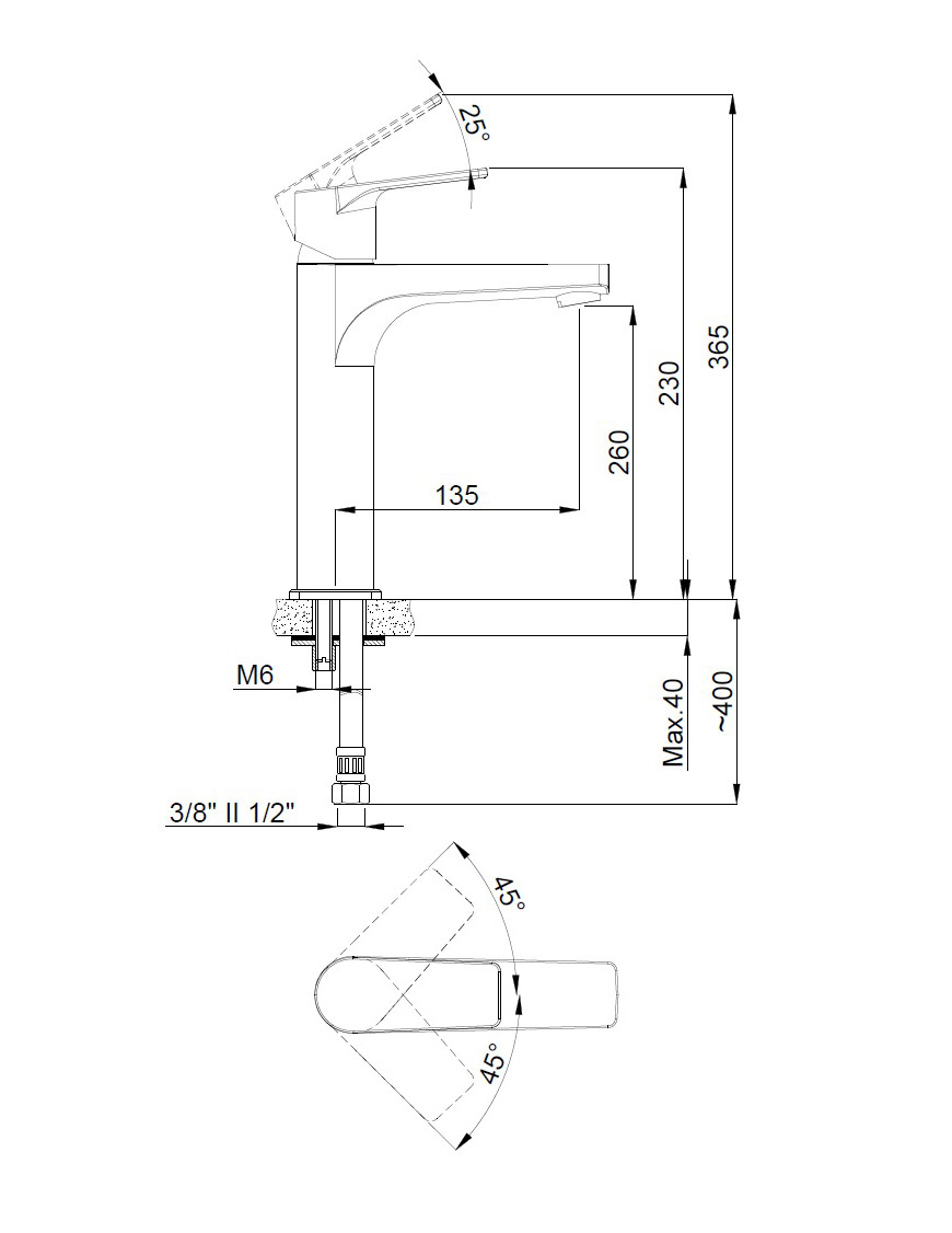 Змішувач для умивальника Azure (156845524) чорний, Adell - Зображення 1867376-c78de.jpg