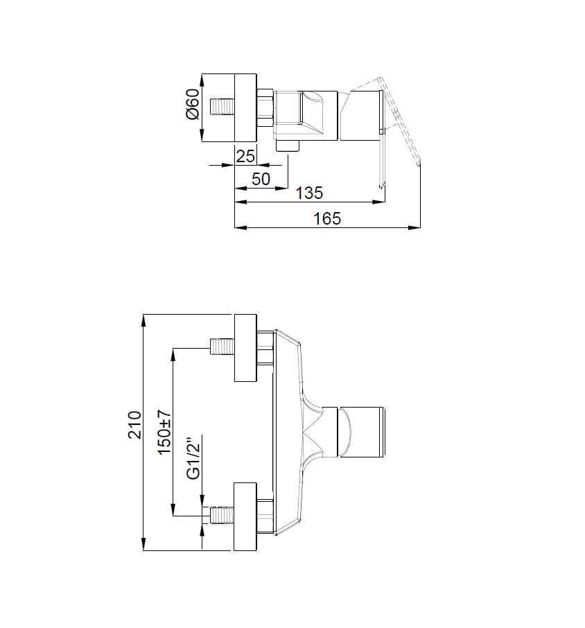 Змішувач для душу Neon (15710611) хром, Adell - Зображення 1867466-f885b.jpg