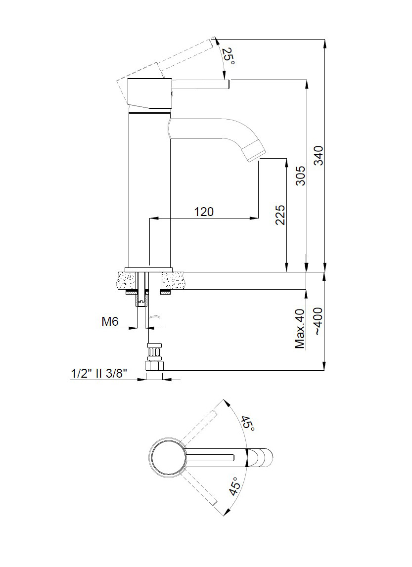 Смеситель для умывальника Rondo (15164551) хром, Adell - Зображення 1867486-8c91e.jpg