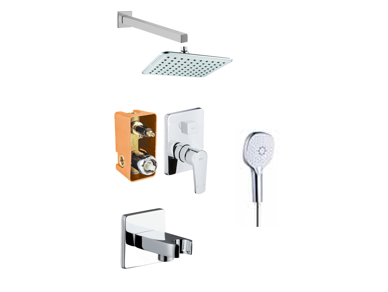 Душова система Azure Optimal (15680721) хром, Adell - Зображення