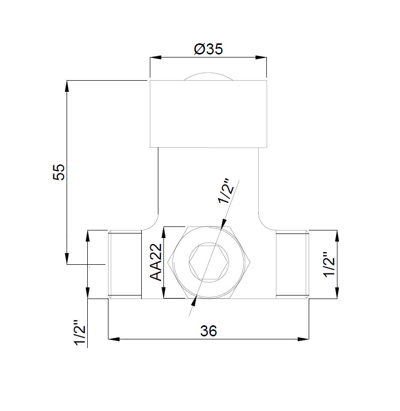Змішувач зовнішній для сенсорного виливу Valmix (15459901) хром, Adell - Зображення 1867616-57748.jpg