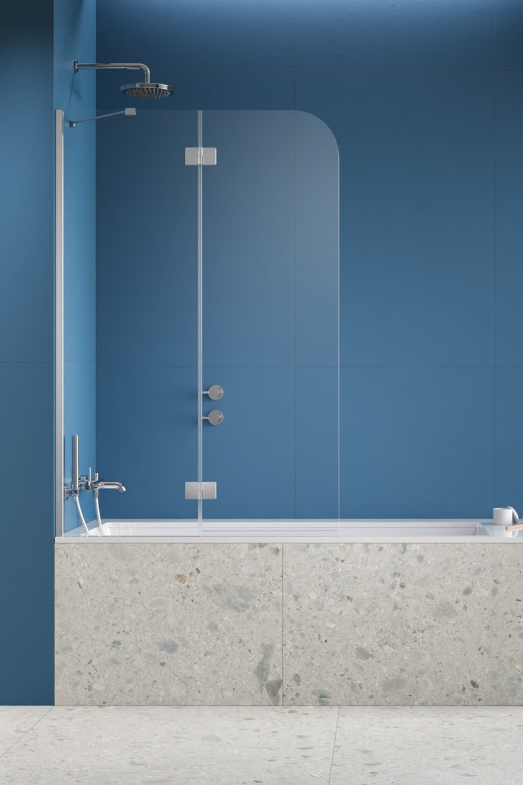 Шторка для ванни Garda Chrome PND II L 100x150 RADAWAY - Зображення