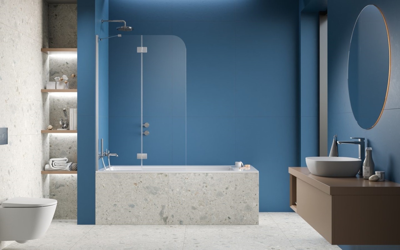 Шторка для ванни Garda Chrome PND II L 100x150 RADAWAY - Зображення 186801096-f98d4.jpg