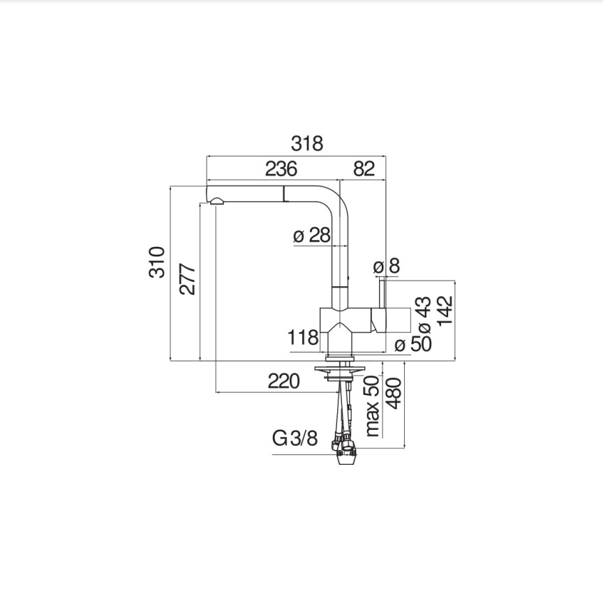 Змішувач для кухні Live (LV00117CR), Nobili - Зображення 1869422-187e0.jpg