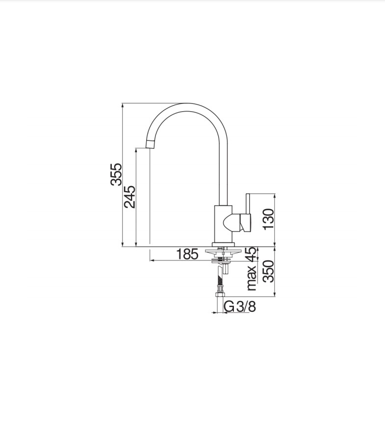 Змішувач для кухні Live Inox LV00133IX Nobili - Зображення 1869427-917cd.jpg