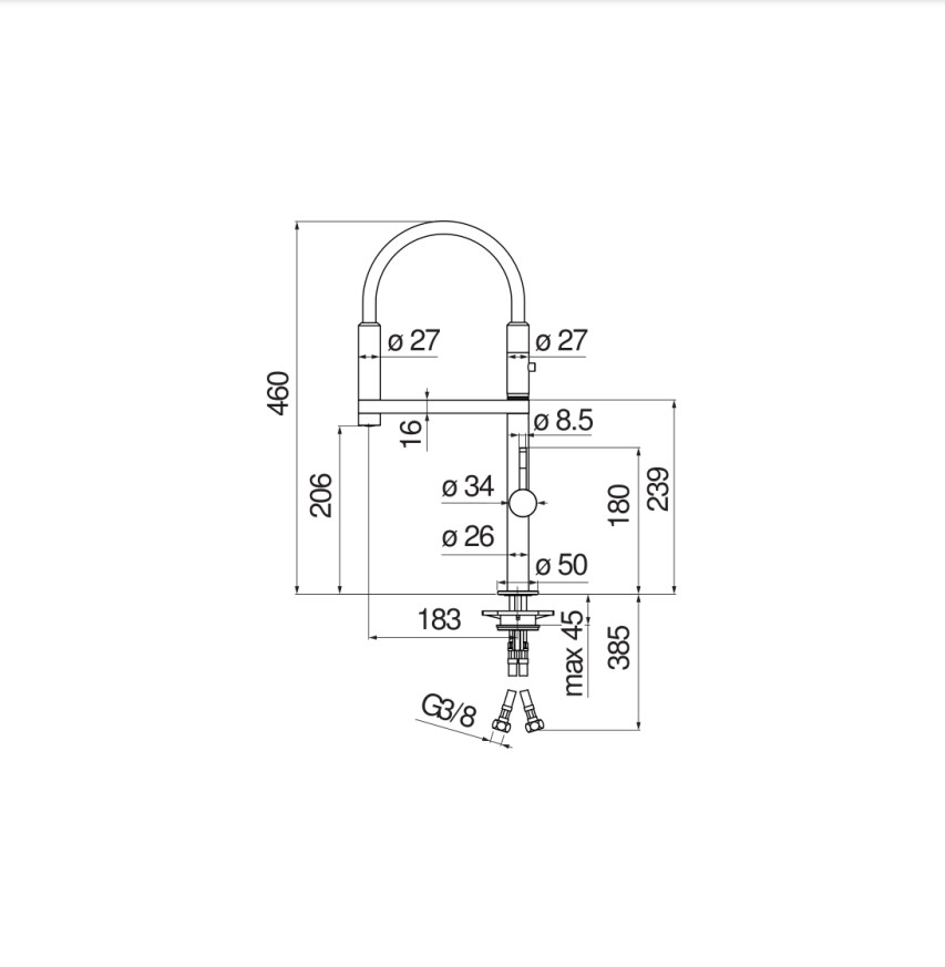 Змішувач для кухні Move Velvet Black (MV92400-50BM), Nobili - Зображення 1869432-53a26.jpg