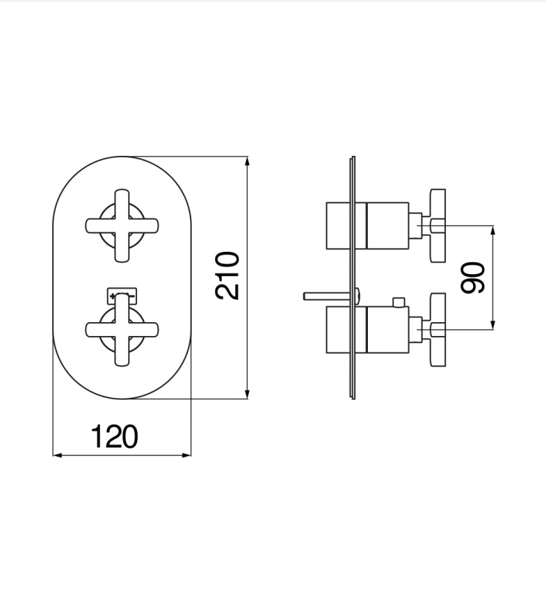 Змішувач для душу Lira (LR116102CR), Nobili - Зображення 1869452-6e53a.jpg