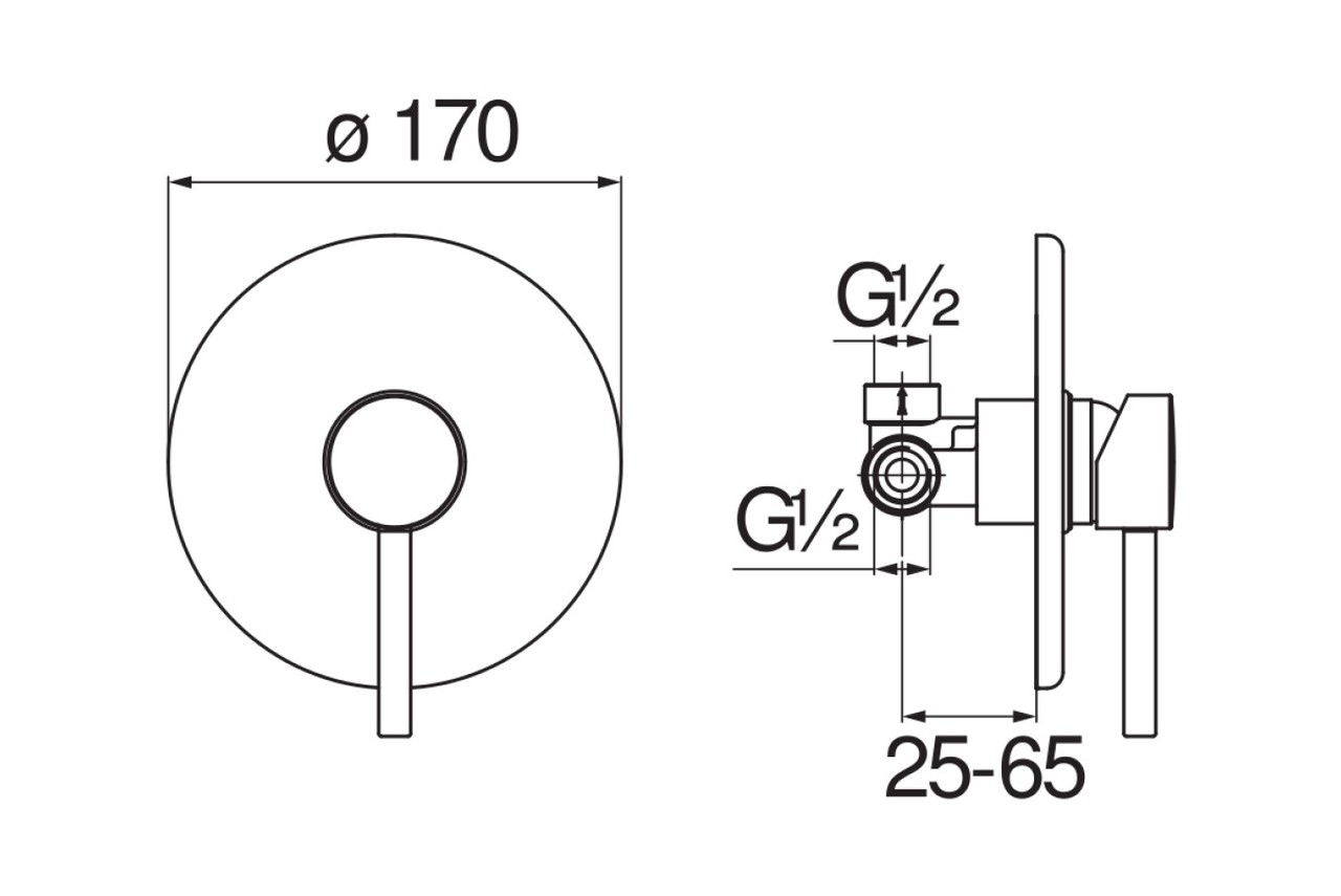 Смеситель для душа Live Velvet Black (LV00108BM), Nobili - Зображення 1869467-efb77.jpg